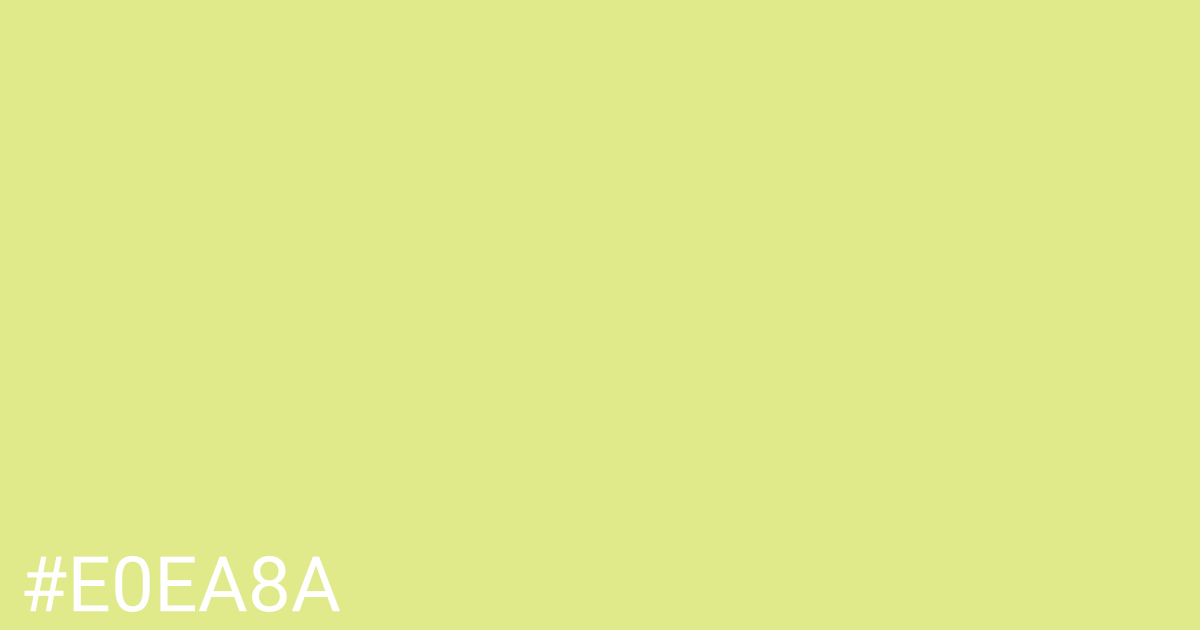 Hex color #e0ea8a graphic