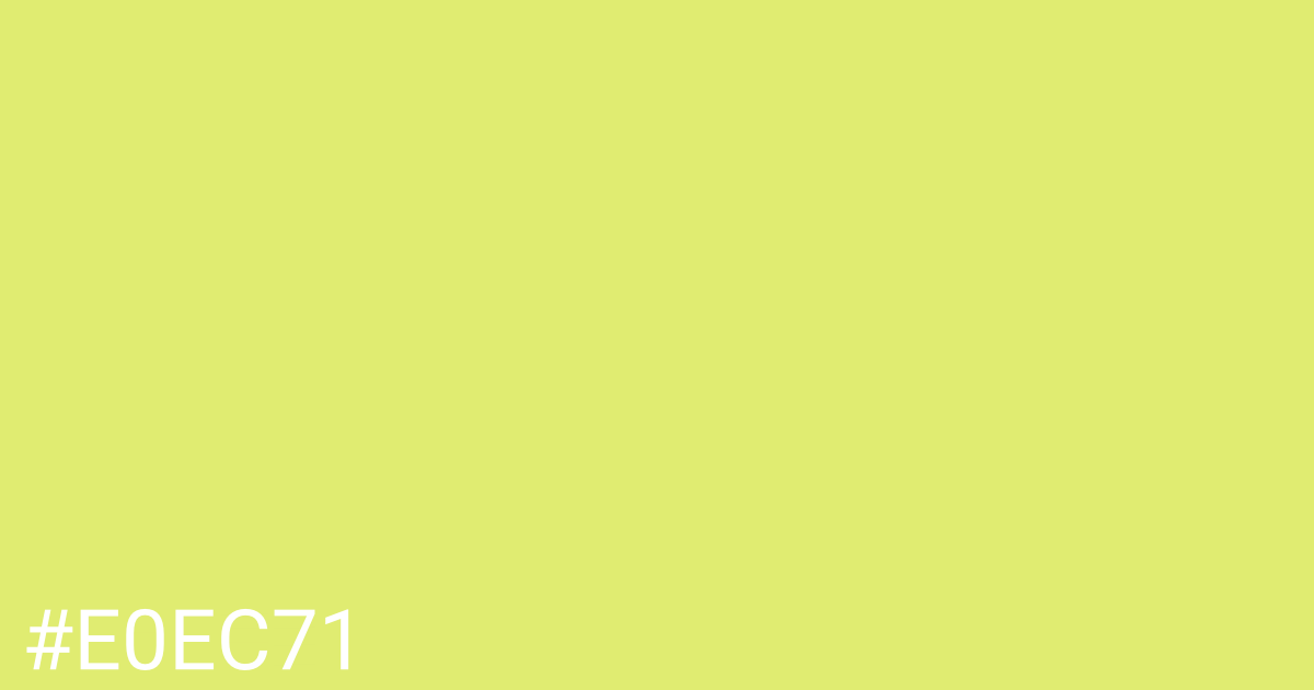 Hex color #e0ec71 graphic