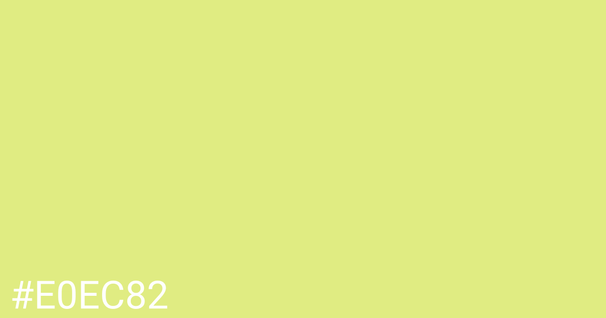 Hex color #e0ec82 graphic