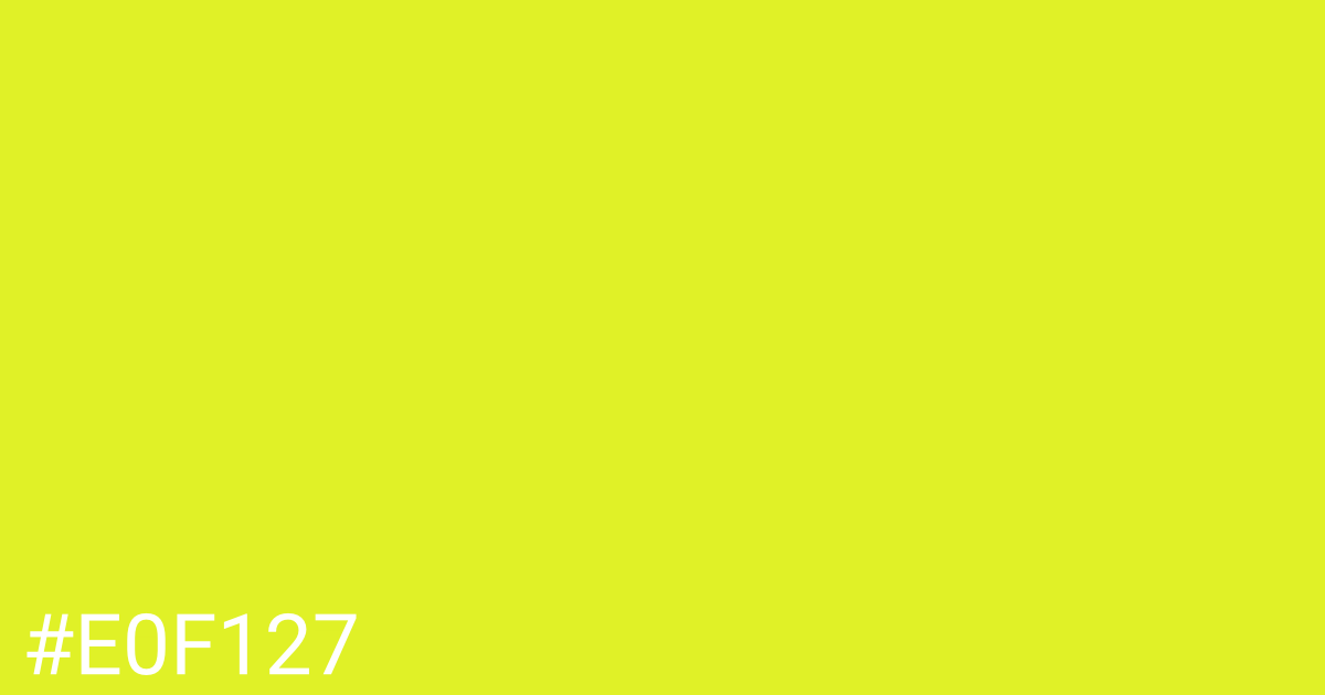 Hex color #e0f127 graphic