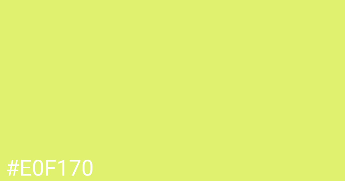 Hex color #e0f170 graphic