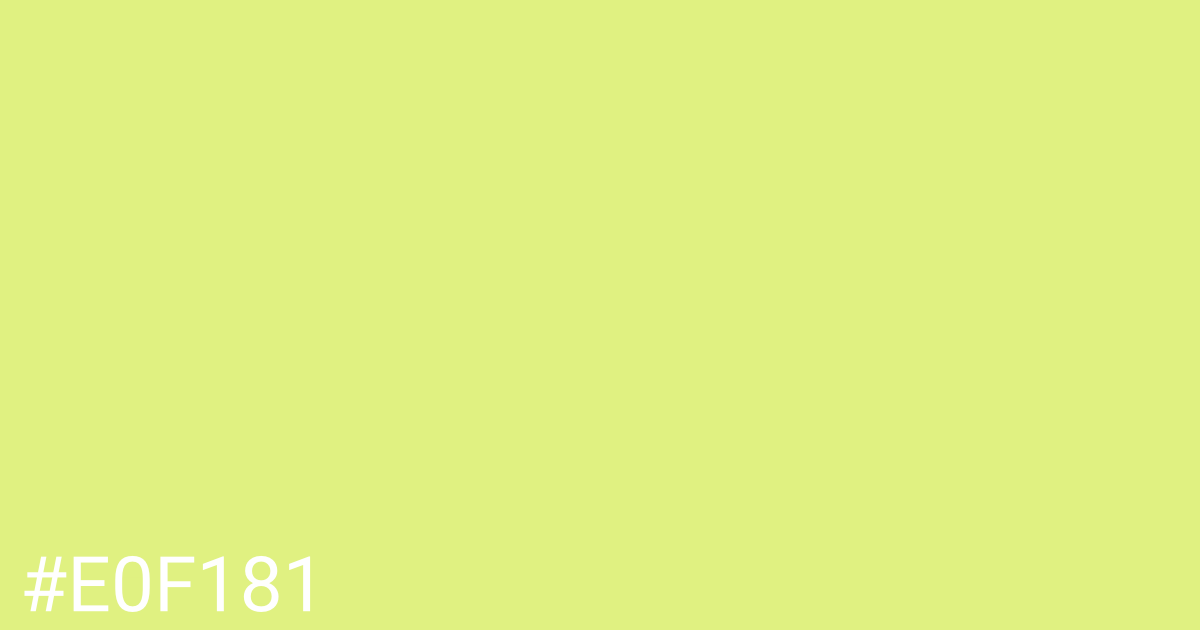 Hex color #e0f181 graphic