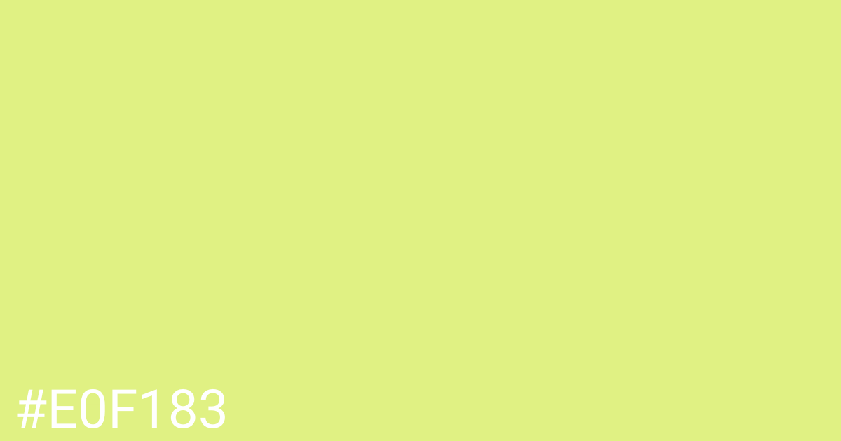 Hex color #e0f183 graphic