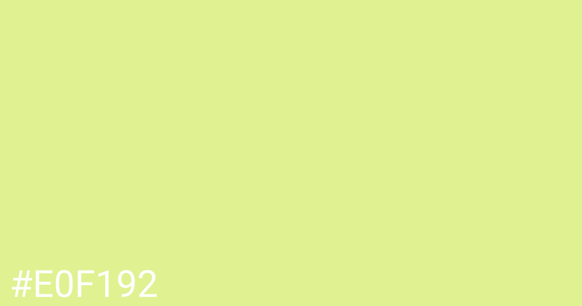 Hex color #e0f192 graphic