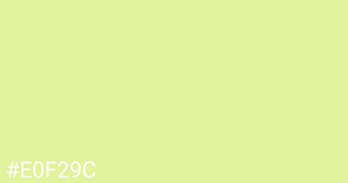 Hex color #e0f29c graphic