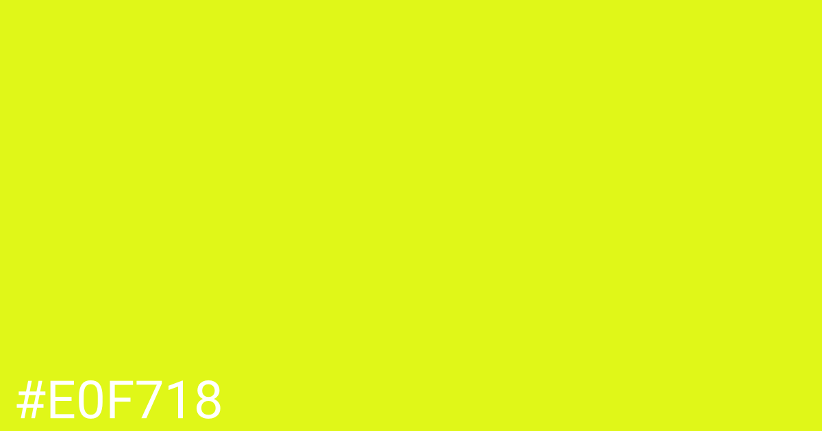 Hex color #e0f718 graphic