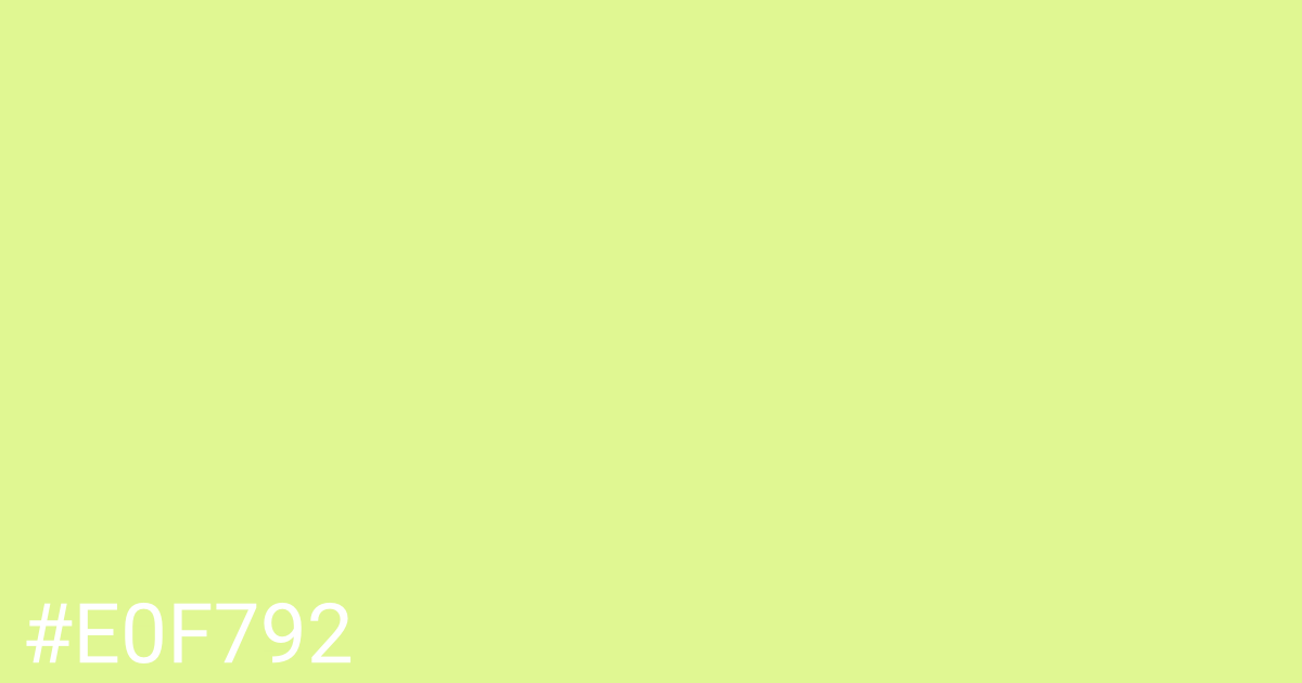 Hex color #e0f792 graphic