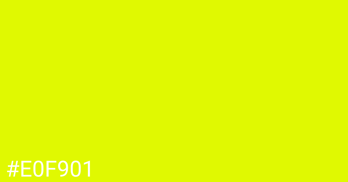 Hex color #e0f901 graphic