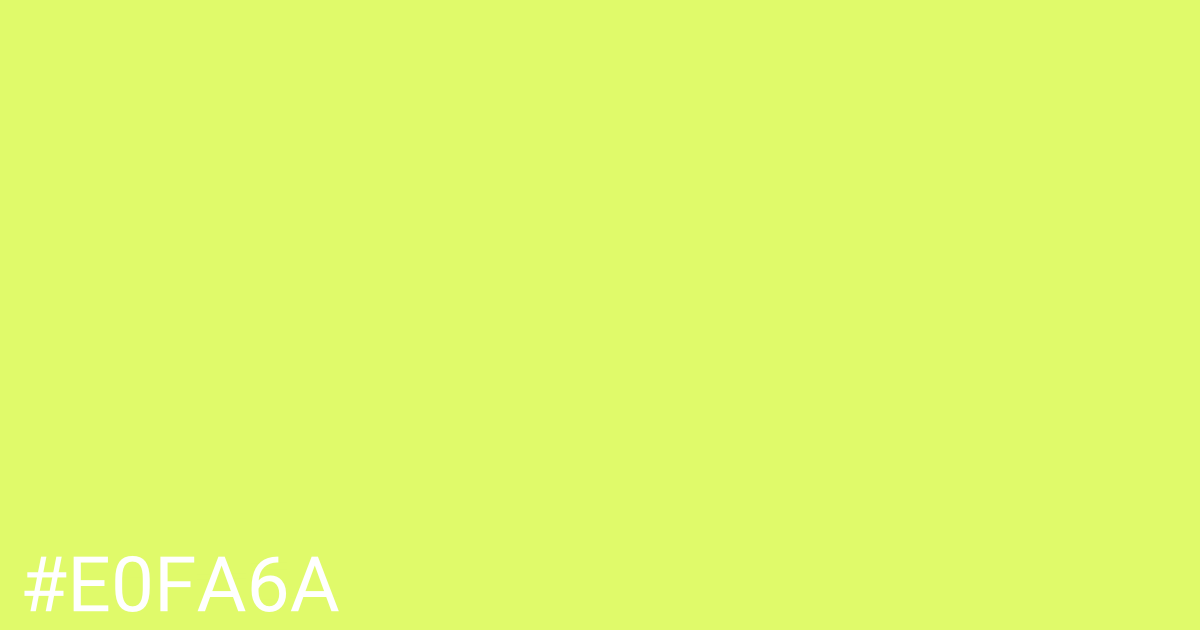 Hex color #e0fa6a graphic