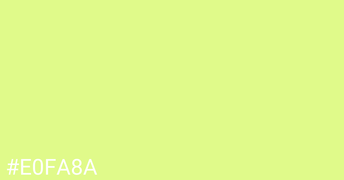 Hex color #e0fa8a graphic