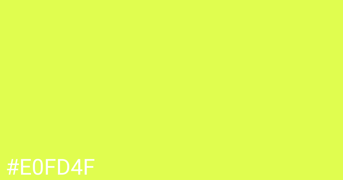 Hex color #e0fd4f graphic