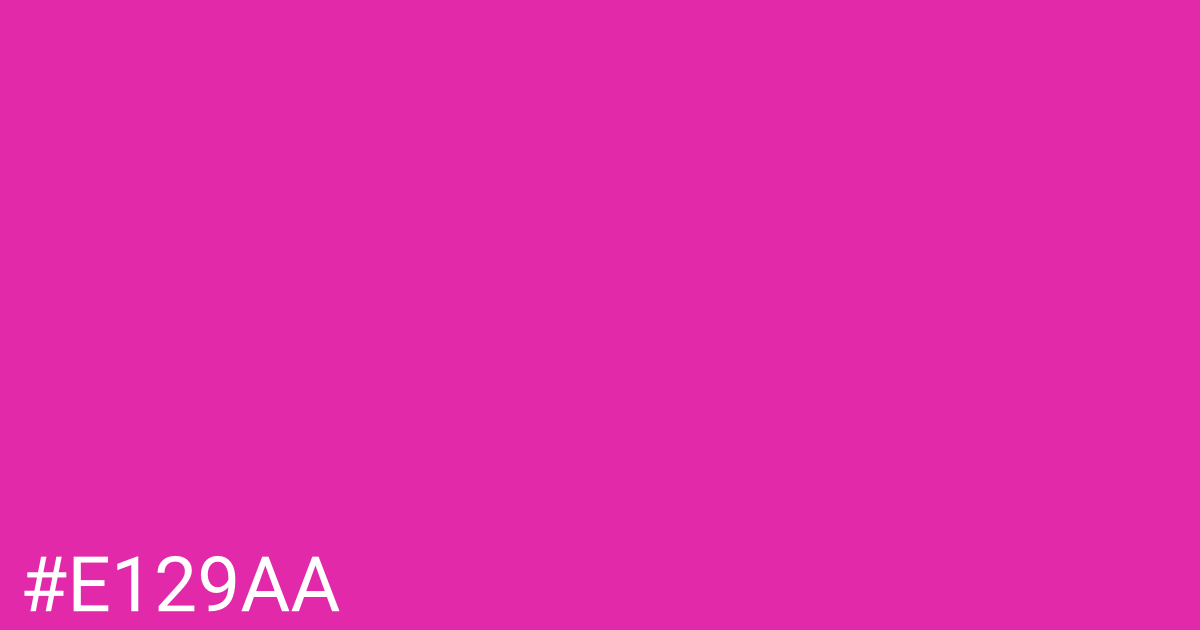 Hex color #e129aa graphic