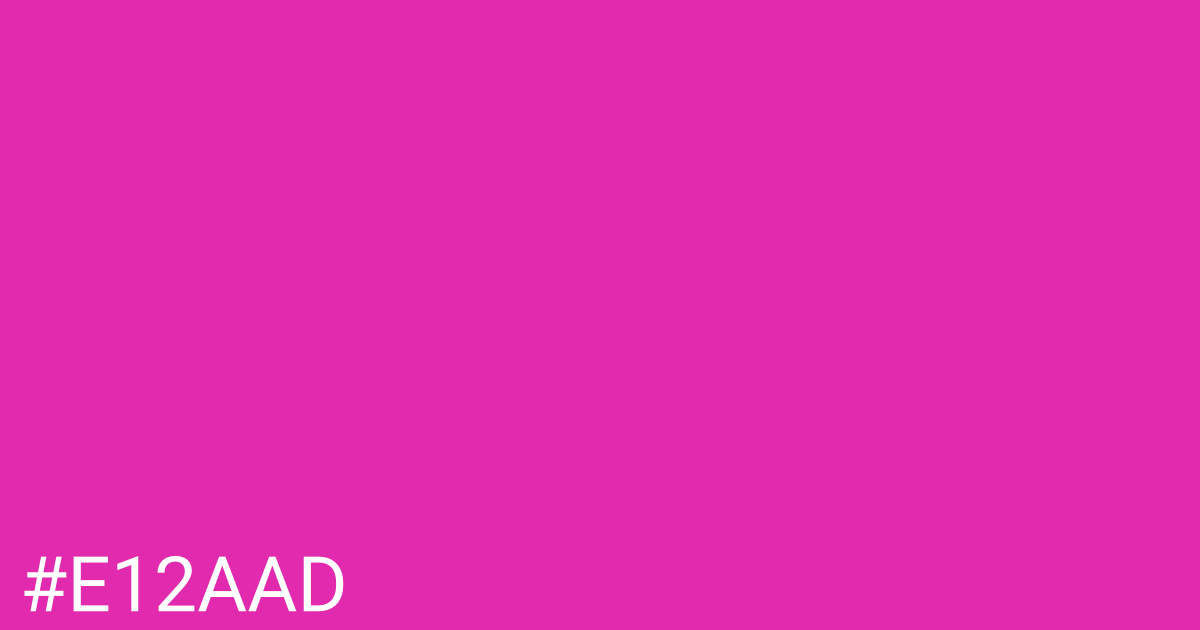 Hex color #e12aad graphic