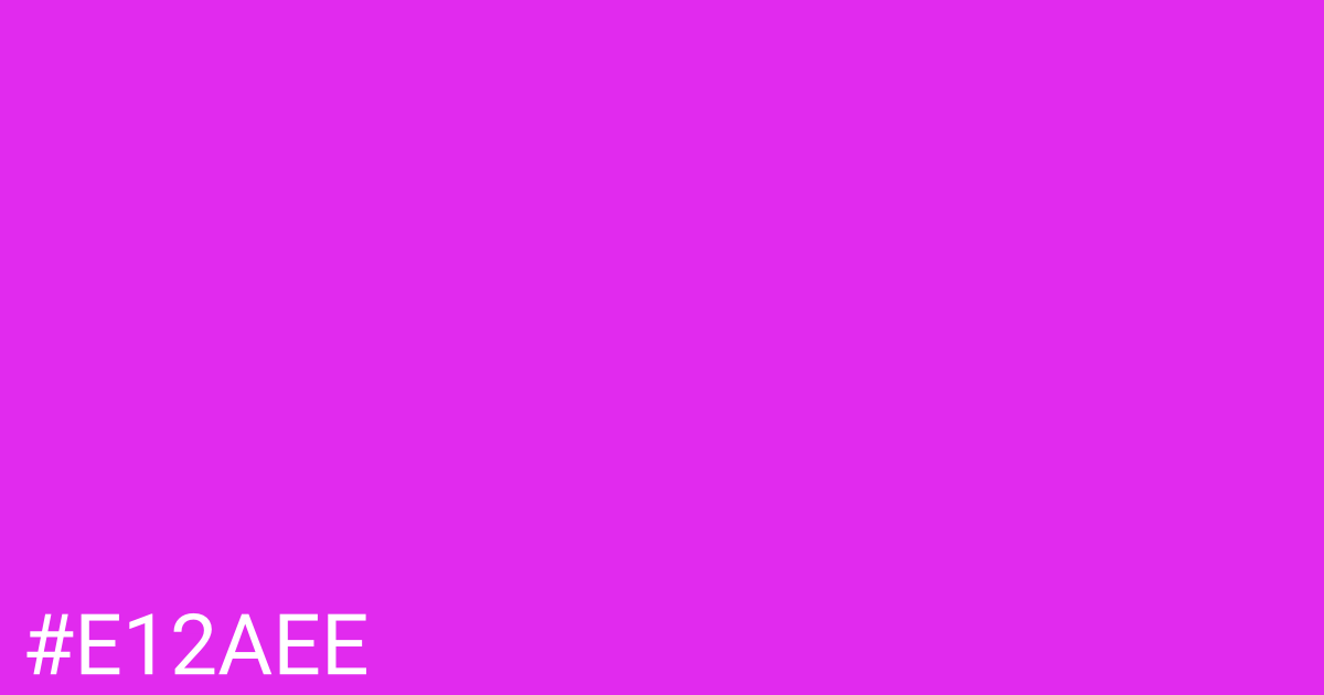 Hex color #e12aee graphic