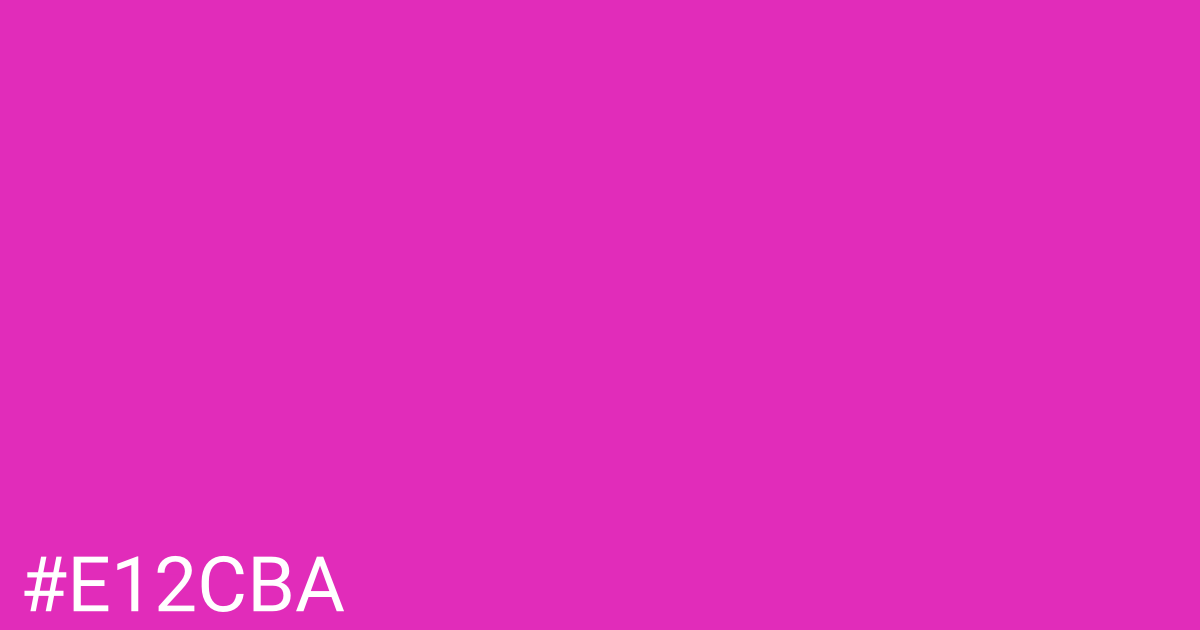 Hex color #e12cba graphic
