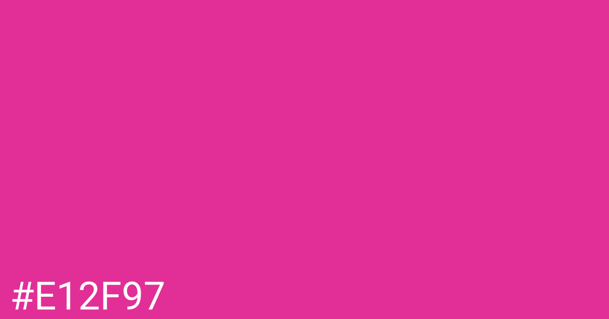 Hex color #e12f97 graphic