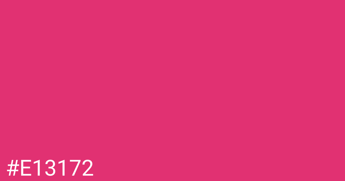 Hex color #e13172 graphic