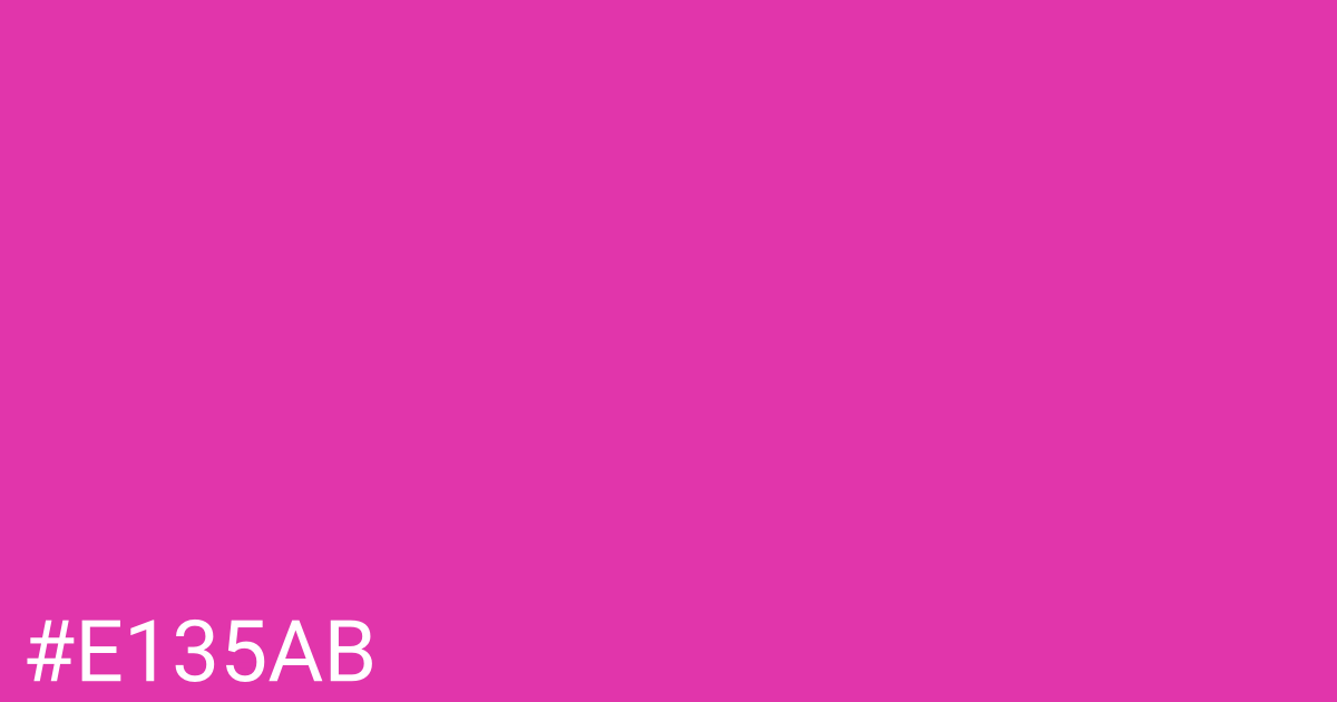 Hex color #e135ab graphic
