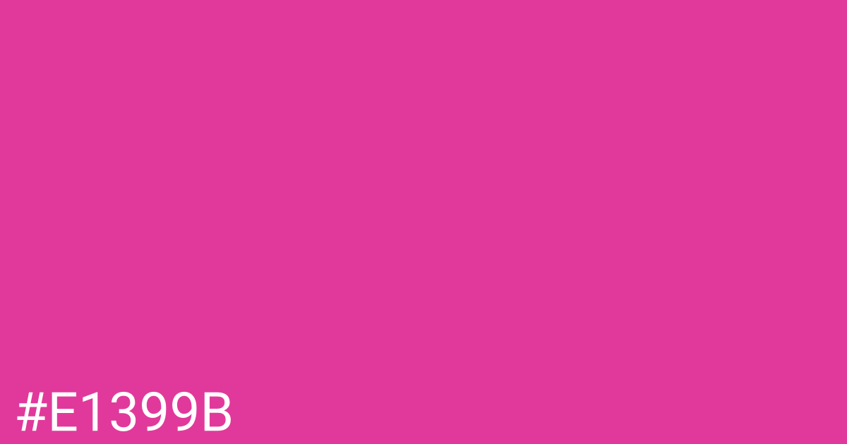 Hex color #e1399b graphic