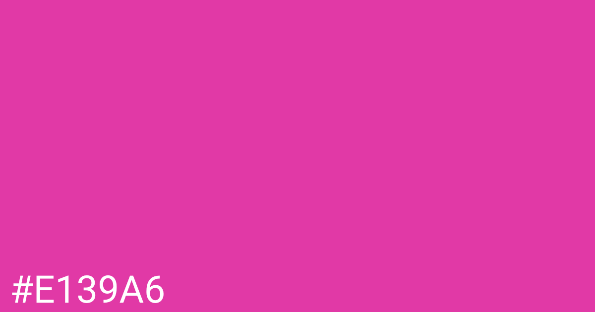 Hex color #e139a6 graphic