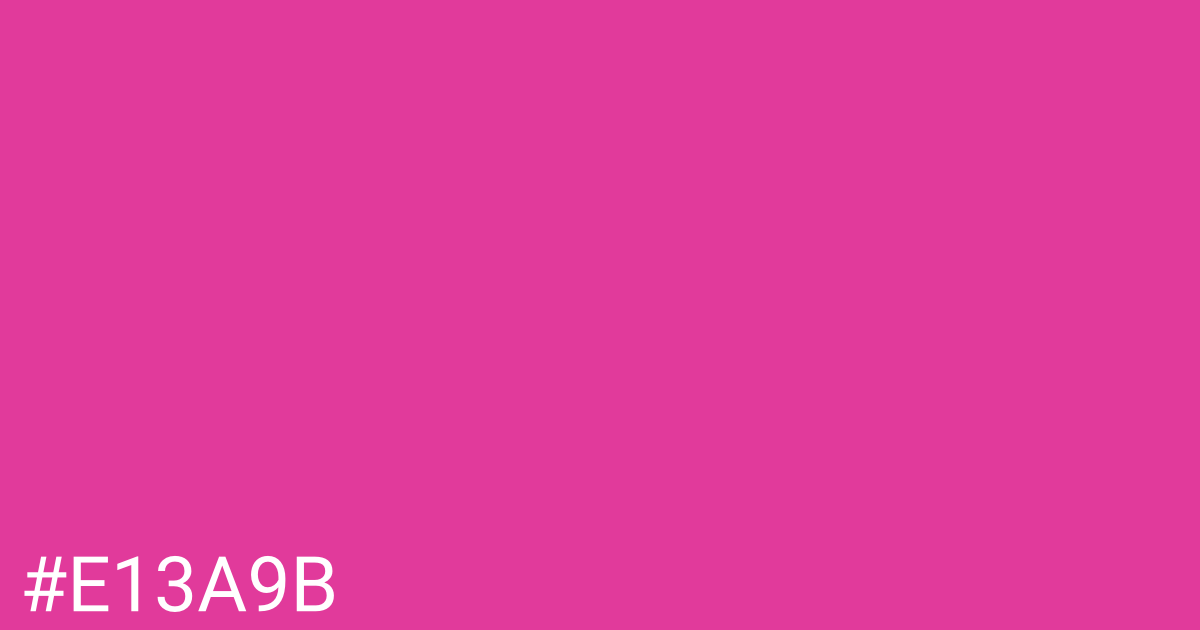 Hex color #e13a9b graphic