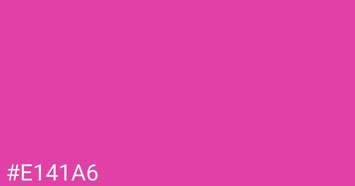 Hex color #e141a6 graphic