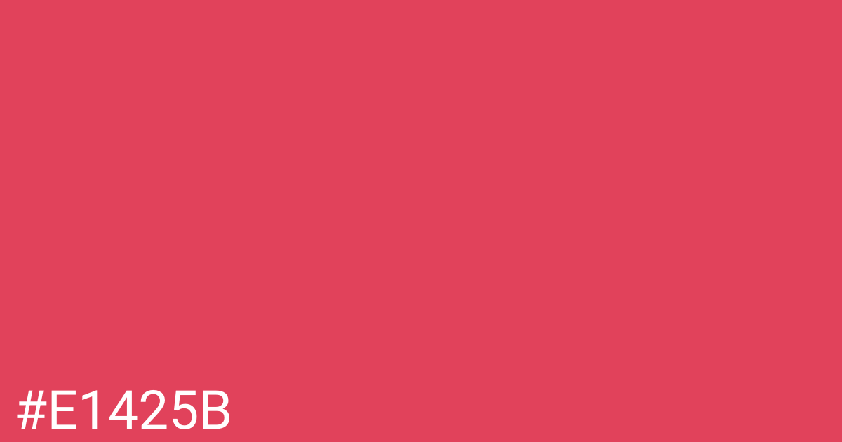 Hex color #e1425b graphic