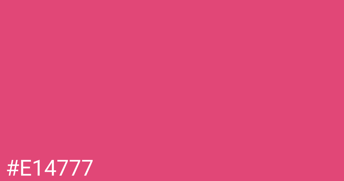 Hex color #e14777 graphic