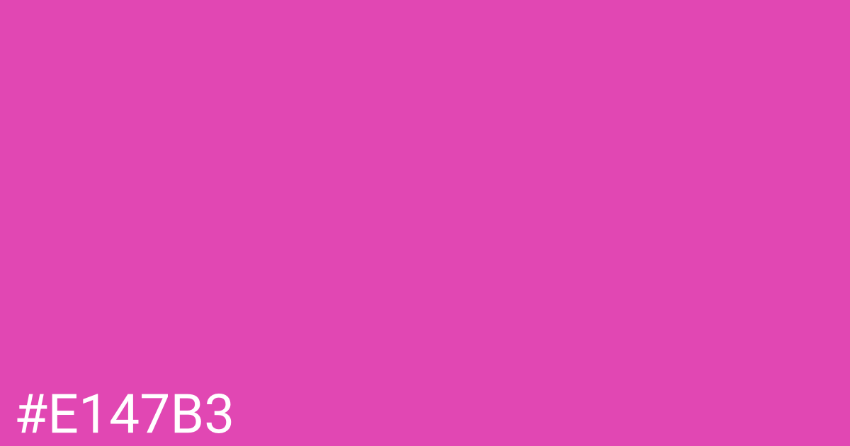 Hex color #e147b3 graphic