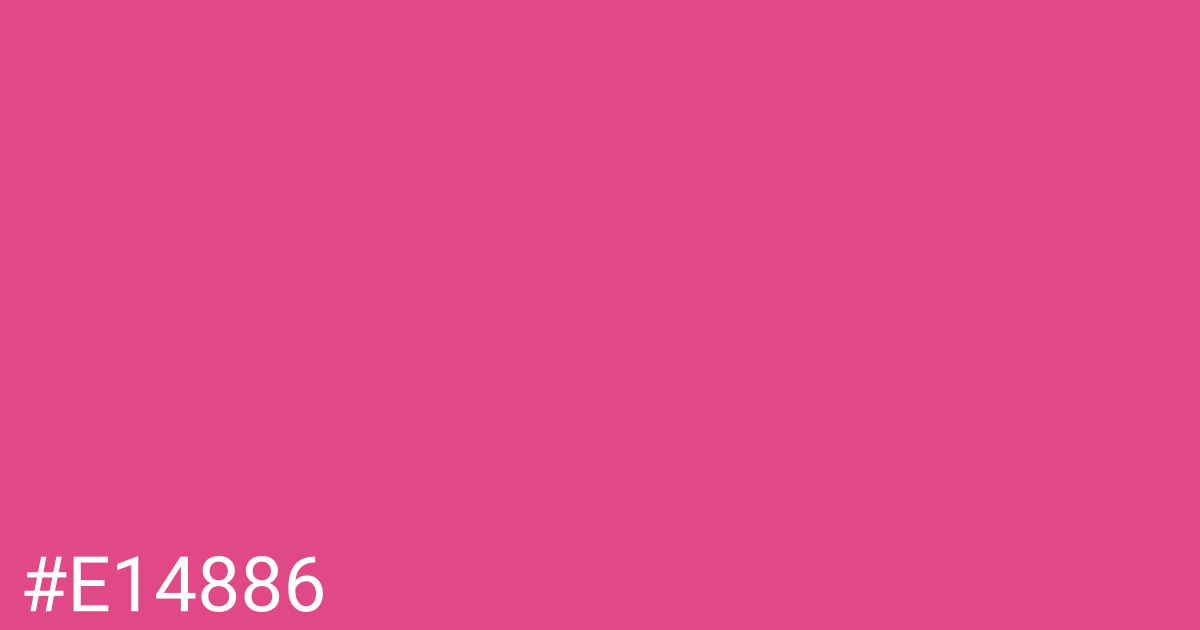 Hex color #e14886 graphic