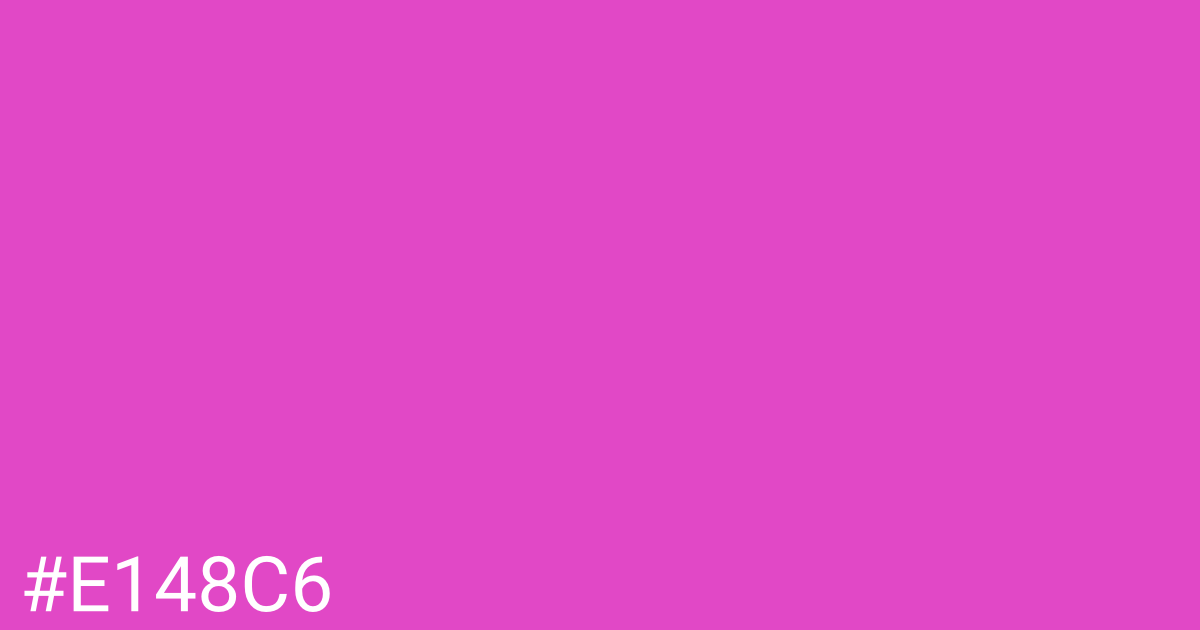 Hex color #e148c6 graphic