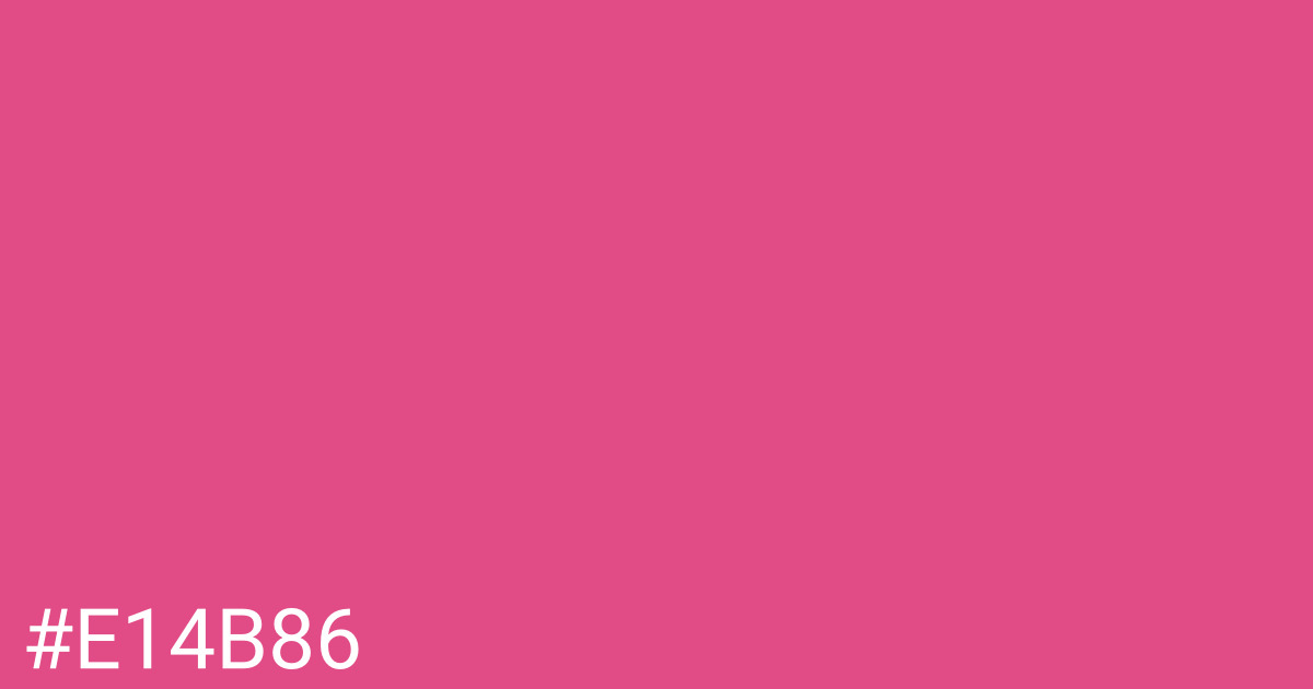 Hex color #e14b86 graphic
