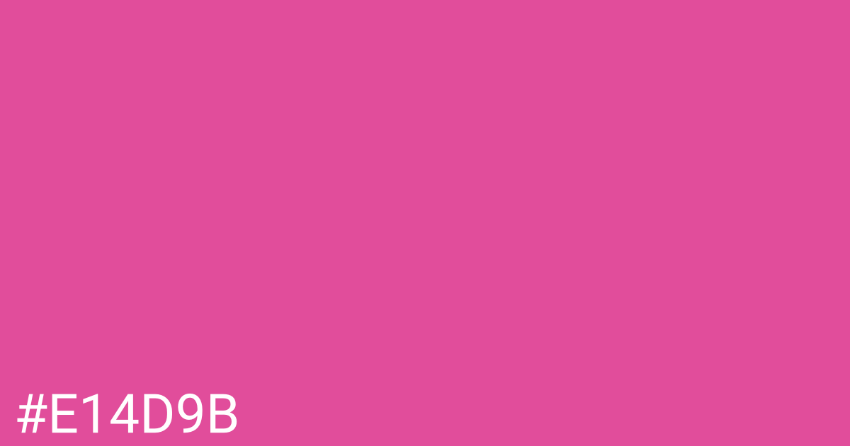 Hex color #e14d9b graphic