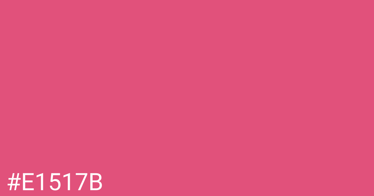 Hex color #e1517b graphic