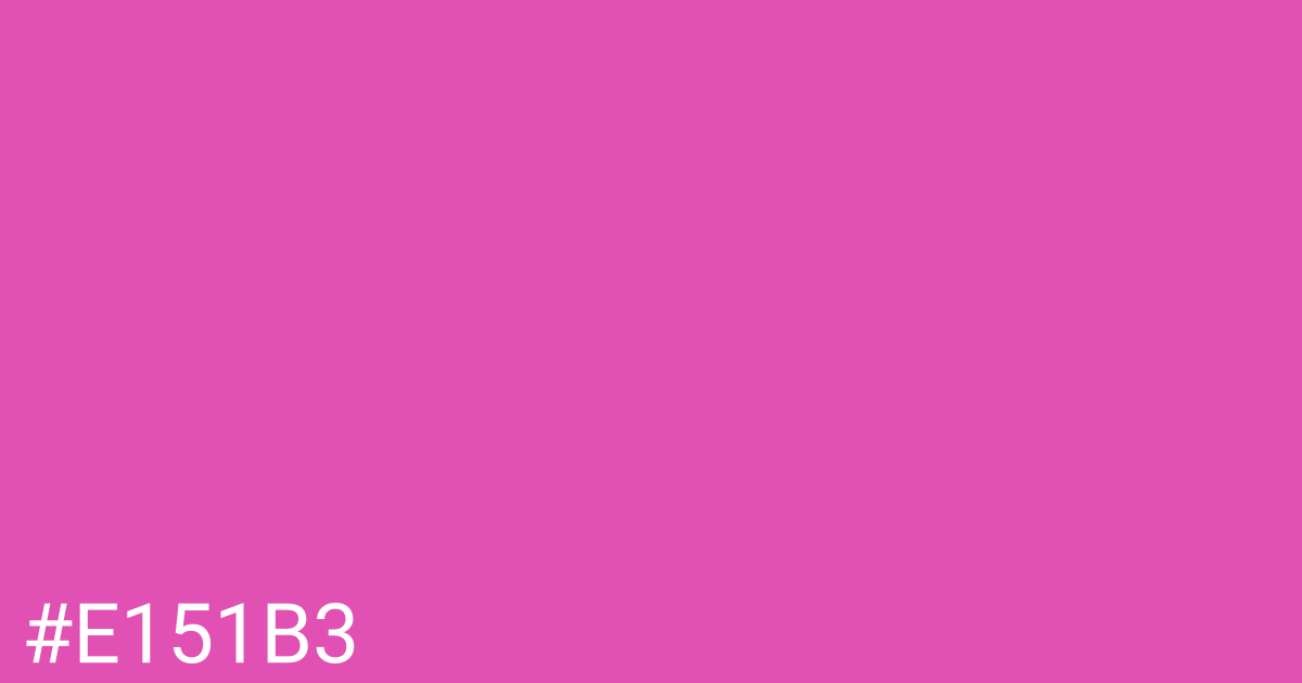 Hex color #e151b3 graphic