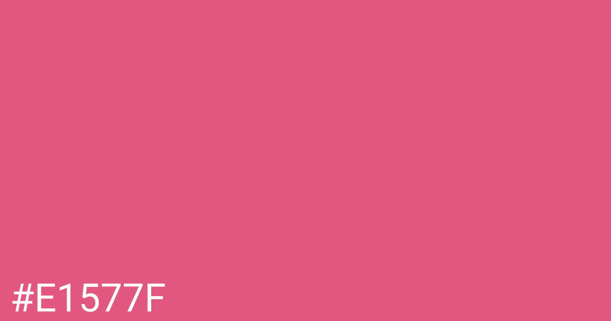 Hex color #e1577f graphic