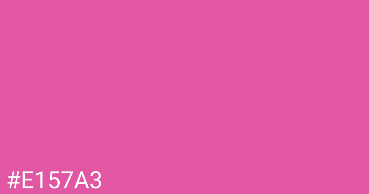 Hex color #e157a3 graphic