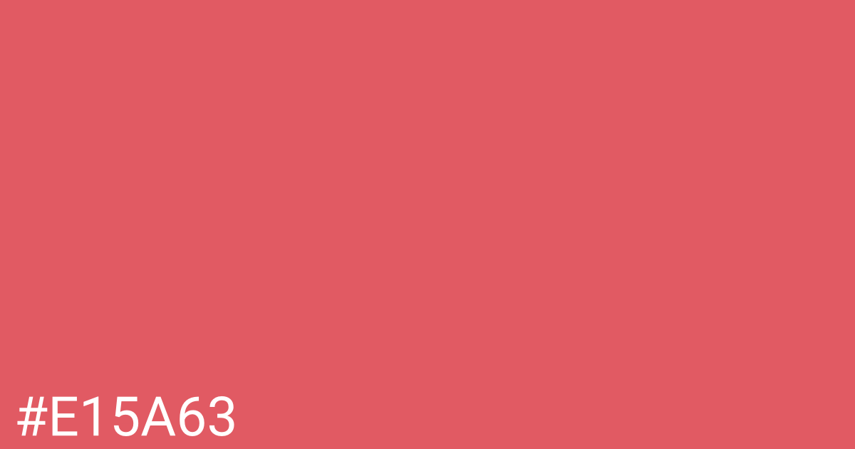 Hex color #e15a63 graphic