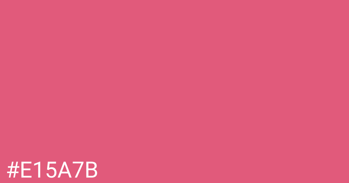 Hex color #e15a7b graphic