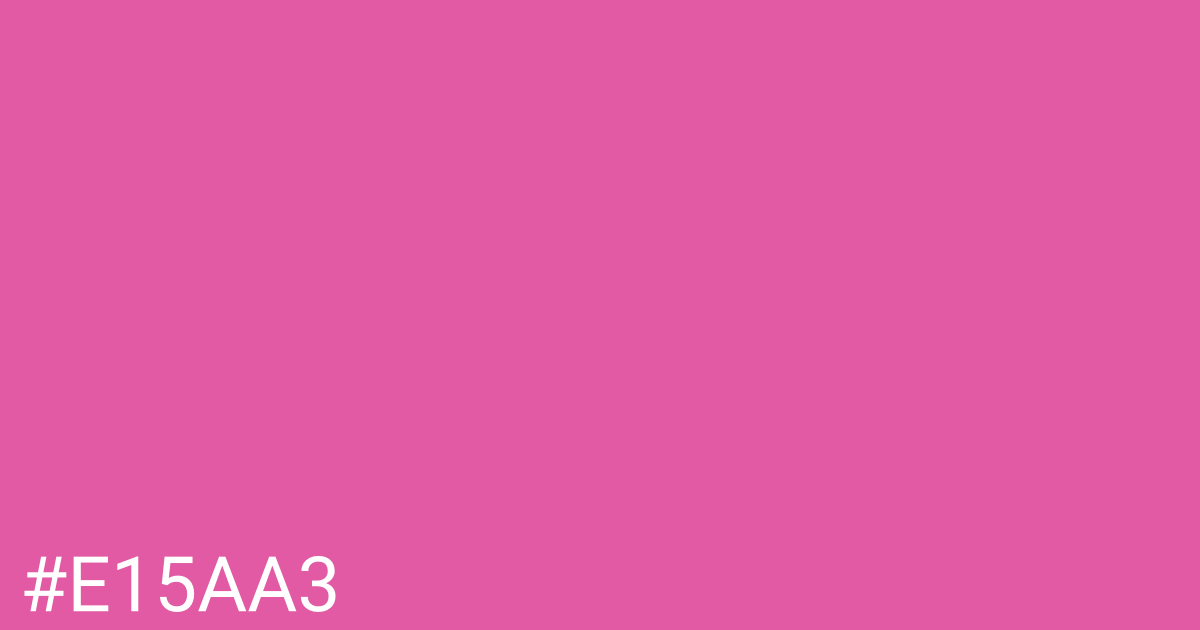 Hex color #e15aa3 graphic