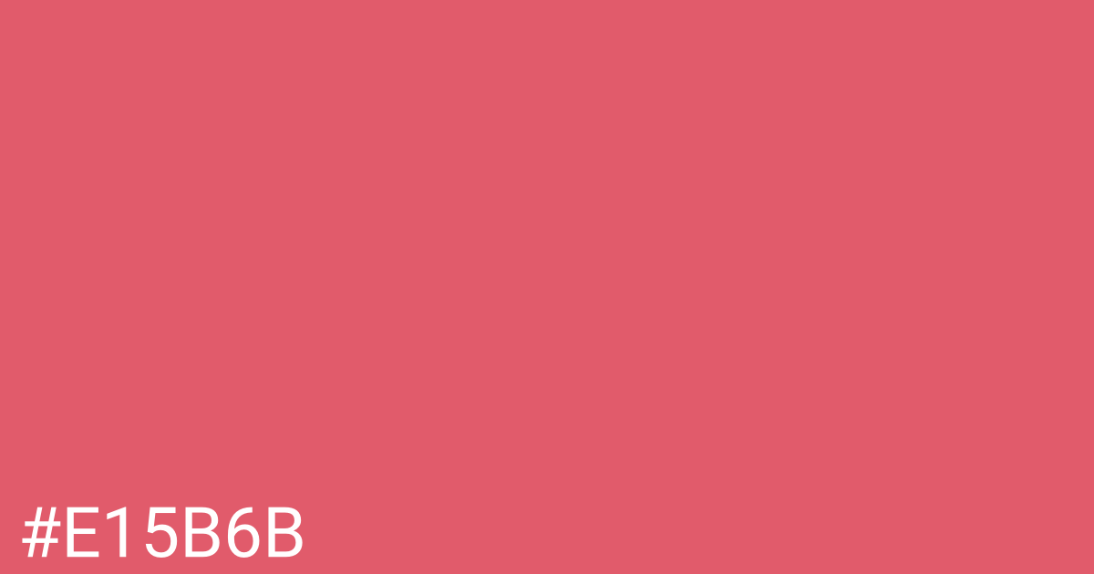 Hex color #e15b6b graphic