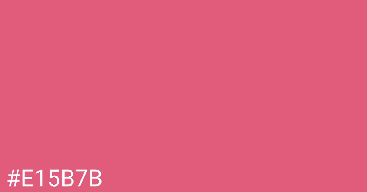 Hex color #e15b7b graphic