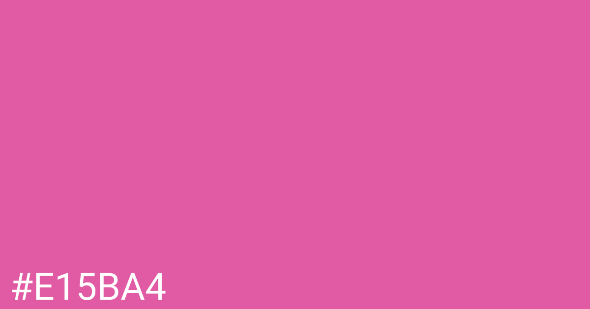 Hex color #e15ba4 graphic