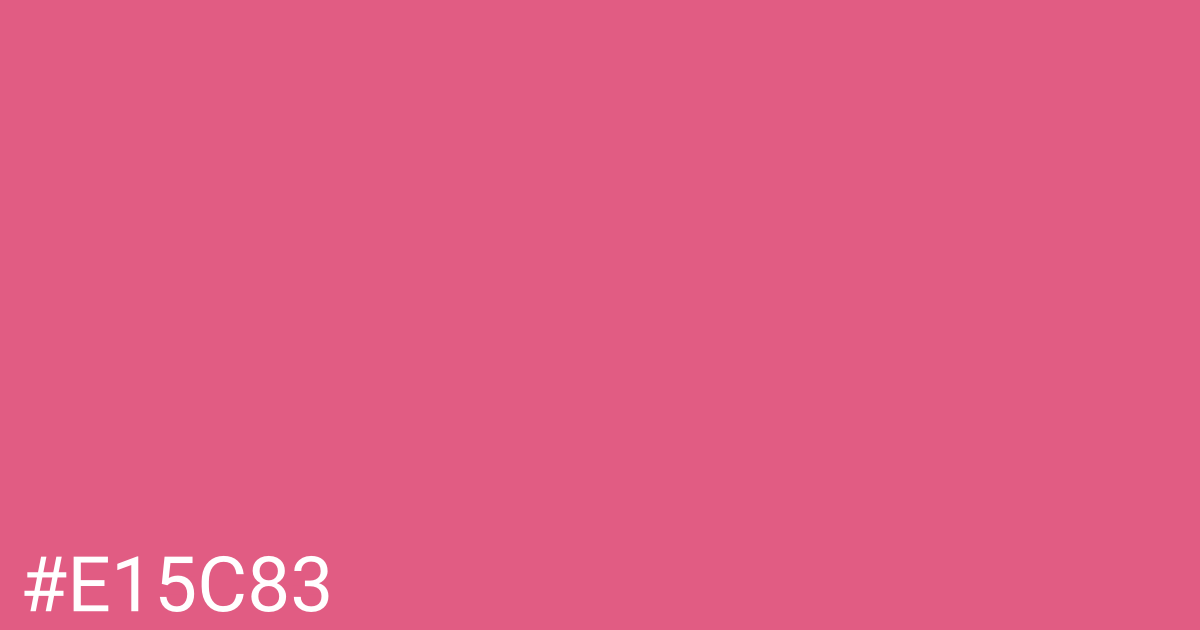 Hex color #e15c83 graphic