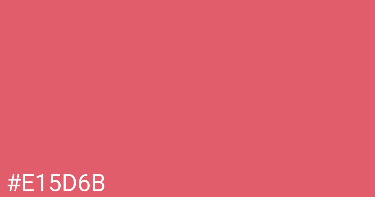 Hex color #e15d6b graphic