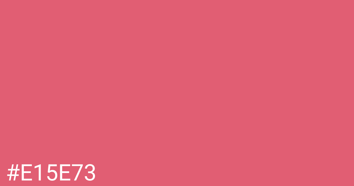 Hex color #e15e73 graphic