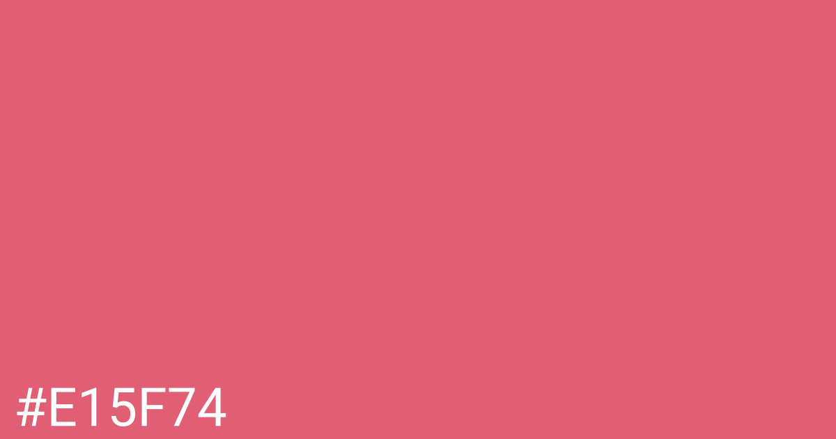 Hex color #e15f74 graphic