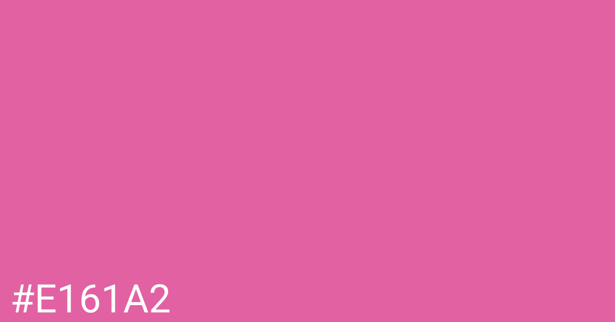 Hex color #e161a2 graphic