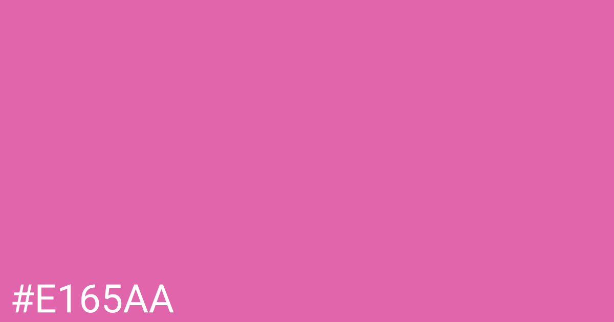 Hex color #e165aa graphic