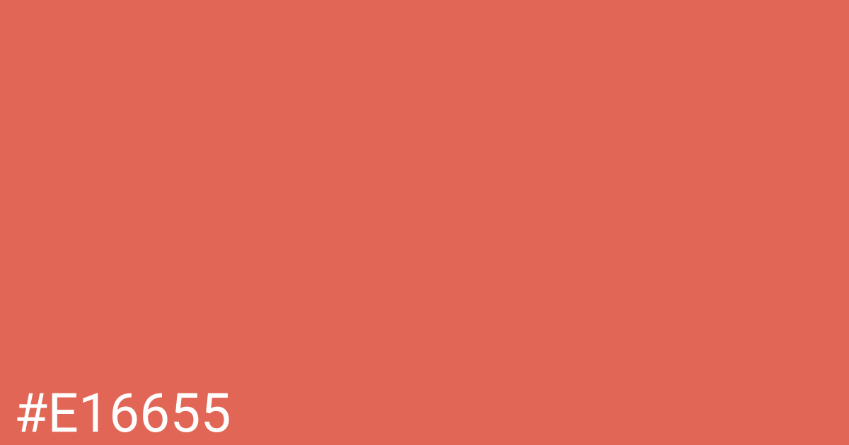 Hex color #e16655 graphic